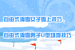 自由式滑雪女子雪上技巧、自由式滑雪男子U型場地技巧