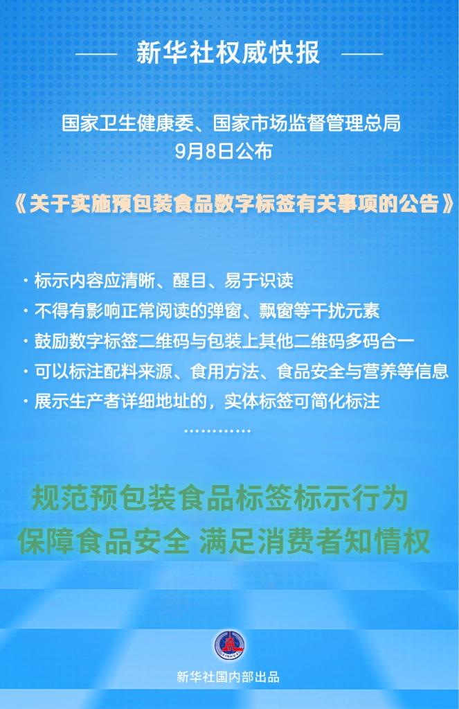 “碼”上可知！我國推廣數字標籤助力食品安全監管