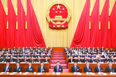 第十三屆全國人民代表大會第一次會議在北京人民大會堂開幕