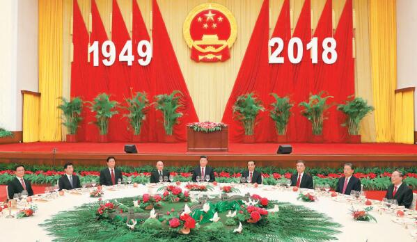 國務院在北京人民大會堂舉行國慶招待會