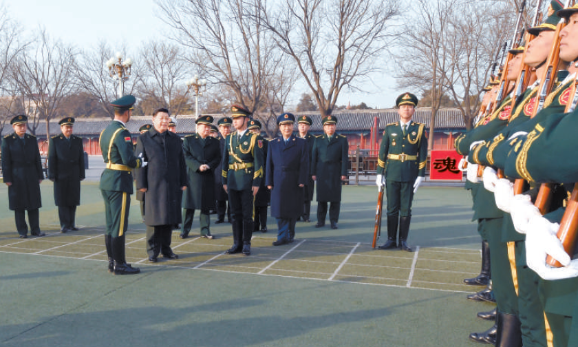 習近平春節前夕視察看望北京衛戍區 向全體人民解放軍指戰員、武警部隊官兵、民兵預備役人員致以新春祝福