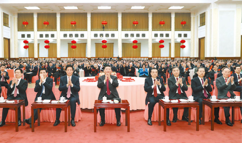 中共中央國務院舉行春節團拜會 習近平發表講話