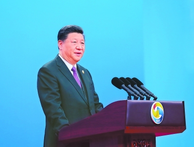 國家主席習近平在北京出席第二屆“一帶一路”國際合作高峰論壇開幕式