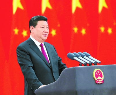 中共中央總書記、國家主席、中央軍委主席習近平向國家勳章和國家榮譽稱號獲得者頒授勳章獎章併發表重要講話