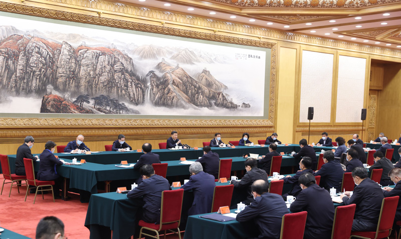 這是1月20日上午，習近平在北京人民大會堂主持召開北京2022年冬奧會和冬殘奧會籌辦工作彙報會併發表重要講話。