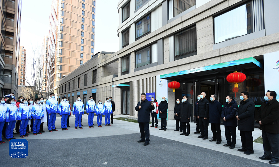 1月4日，中共中央總書記、國家主席、中央軍委主席習近平在北京考察2022年冬奧會、冬殘奧會籌辦備賽工作。