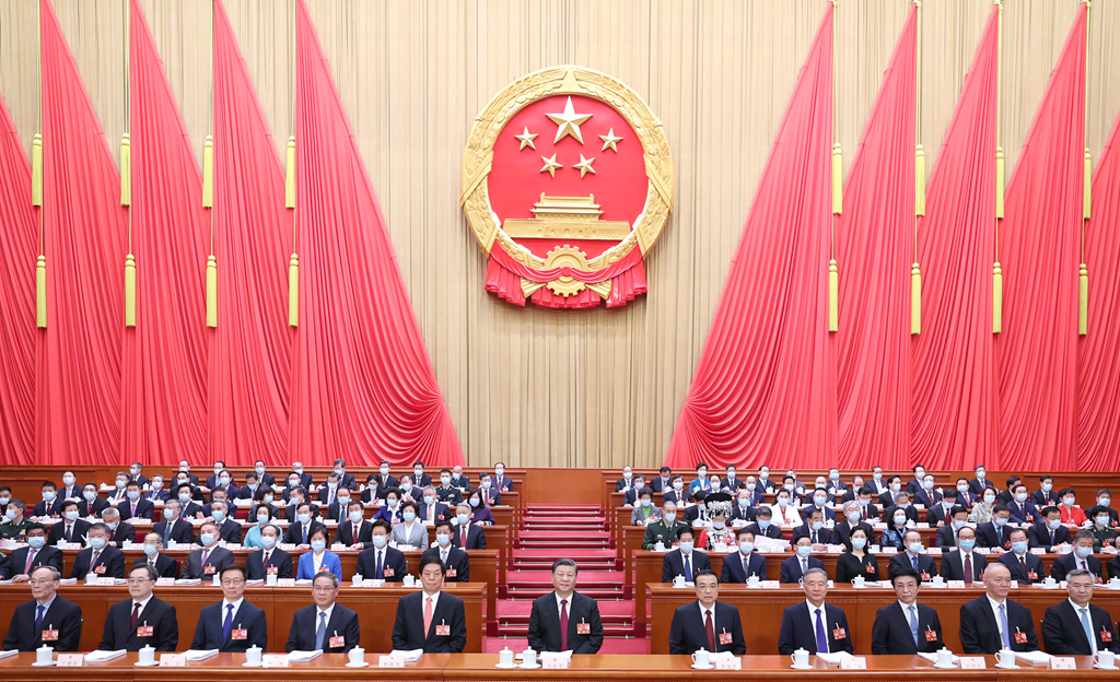 3月5日，第十四屆全國人民代表大會第一次會議在北京人民大會堂開幕。黨和國家領導人習近平、李克強、栗戰書、汪洋、李強、王滬寧、韓正、蔡奇、丁薛祥、李希、王岐山等出席會議。