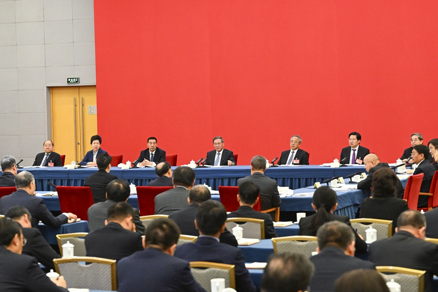 3月6日，中共中央政治局常委、國務院總理李強參加全國政協十四屆二次會議經濟、農業界委員聯組會。