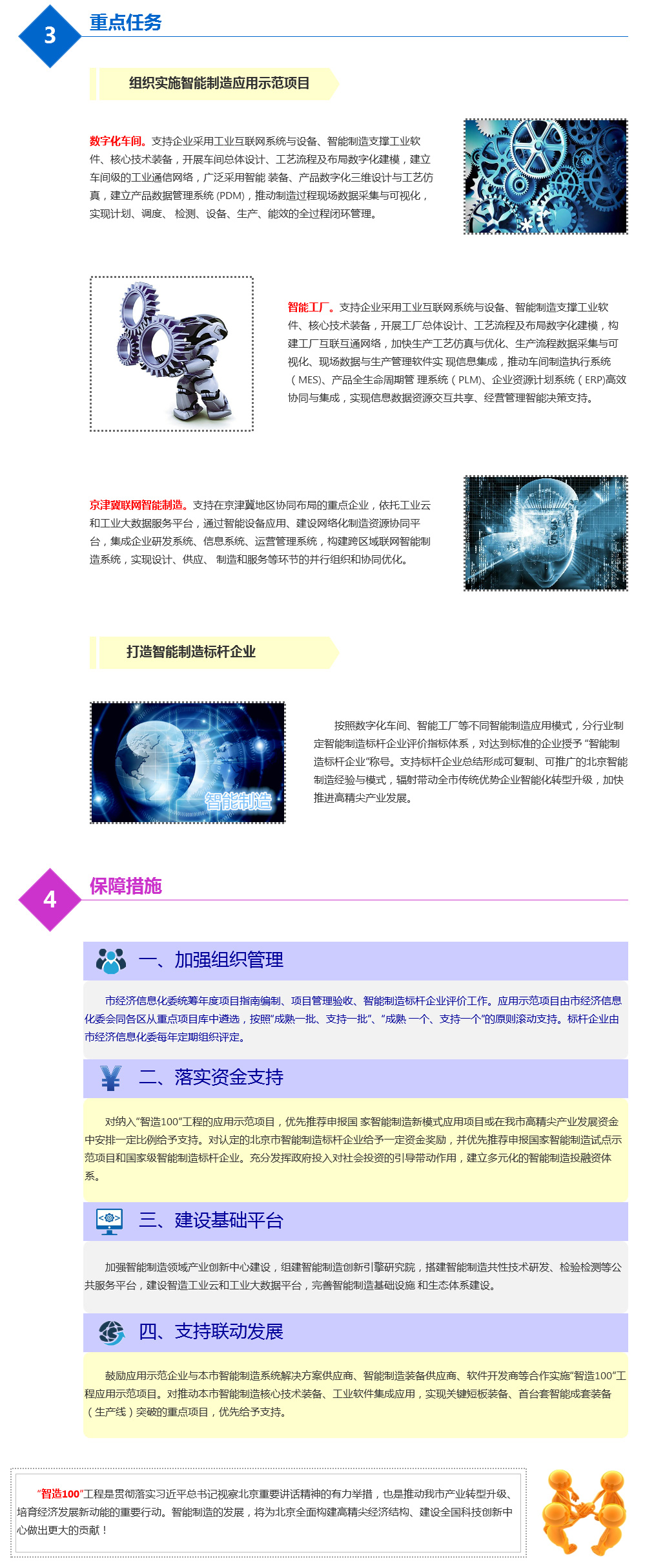 一圖看懂“智造100”：推動北京智慧製造發展未來