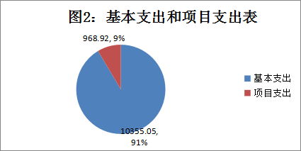 图2：基本支出和项目支出表