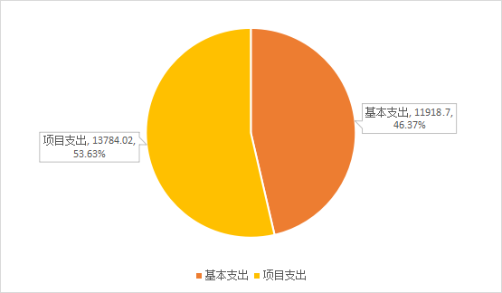 图2：基本支出和项目支出情况