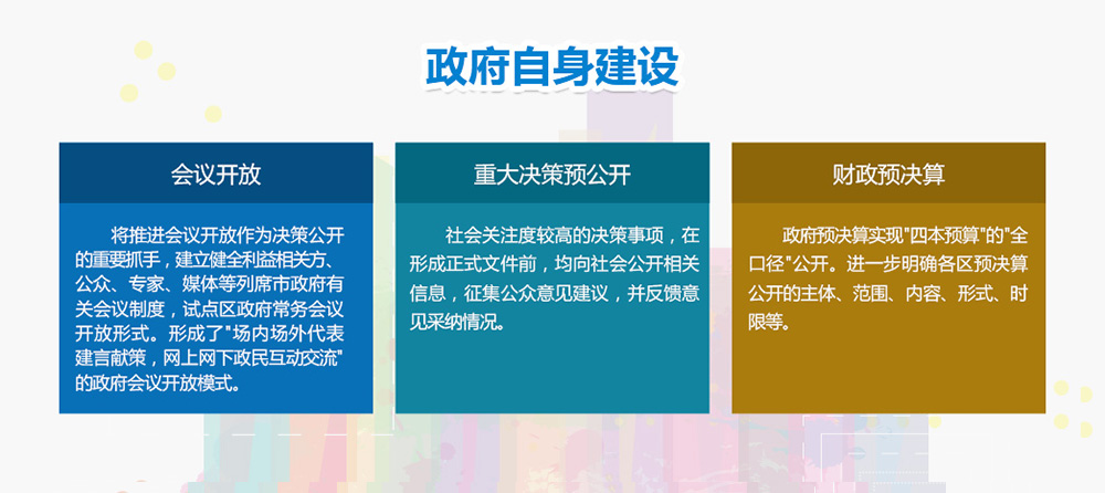 重点领域信息公开情况
