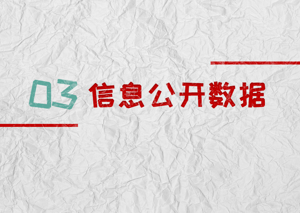信息公开数据