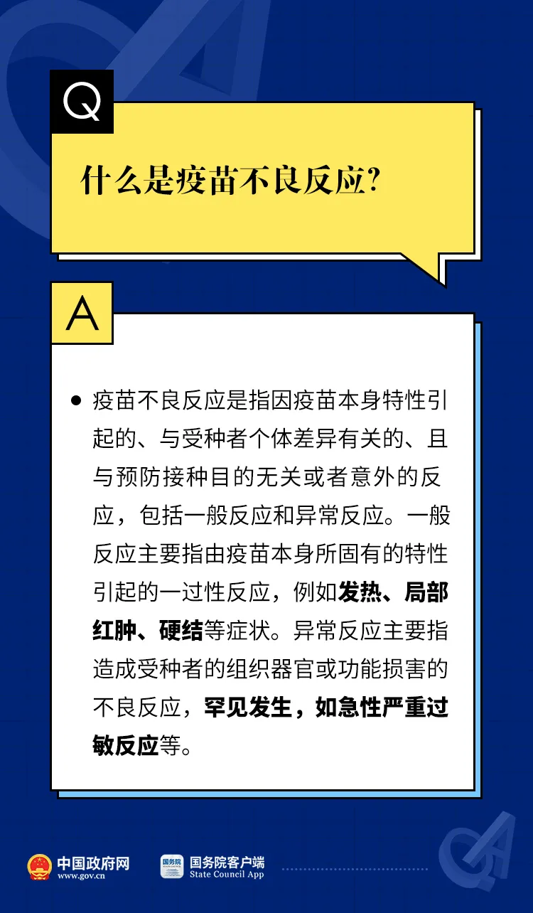 关于新冠疫苗接种不良反应的12个权威解答