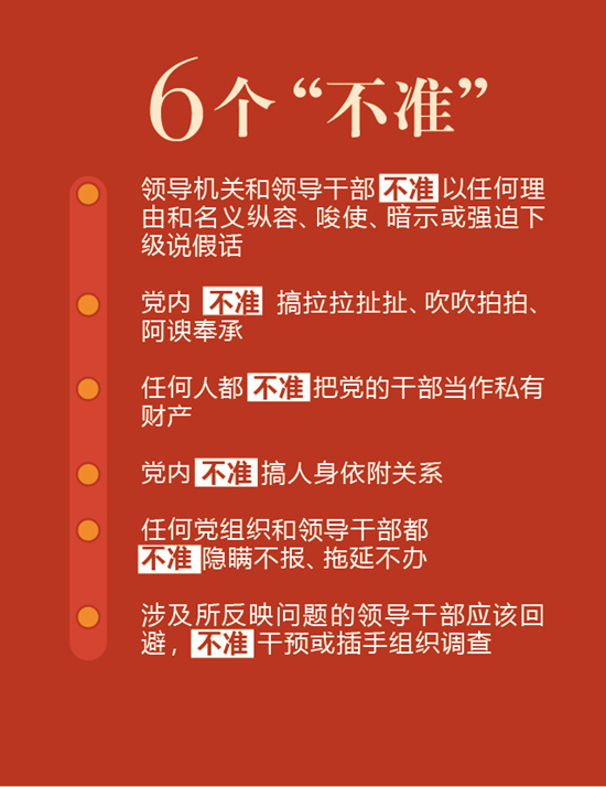 6个“不准”