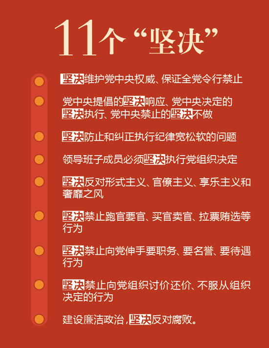 11个“坚决”