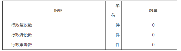 附表四：复议、诉讼、申诉情况统计表