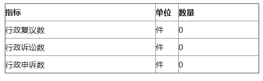 附表四：复议、诉讼、申诉情况统计表