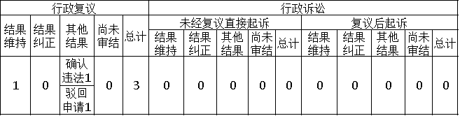 政府信息公开行政复议、行政诉讼情况