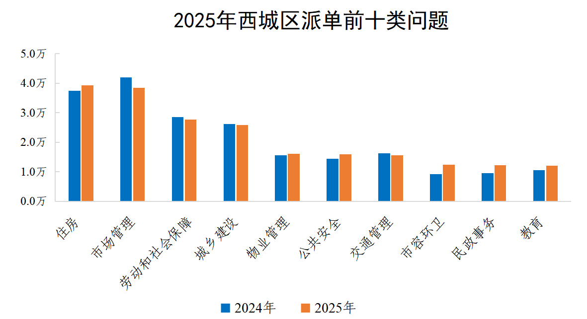 2025年西城区派单前十类问题