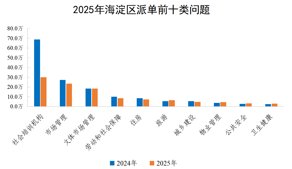 2025年海淀区派单前十类问题