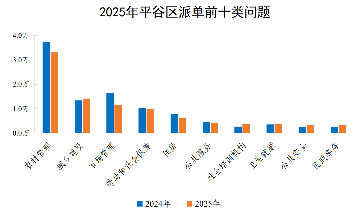 2025年平谷区派单前十类问题