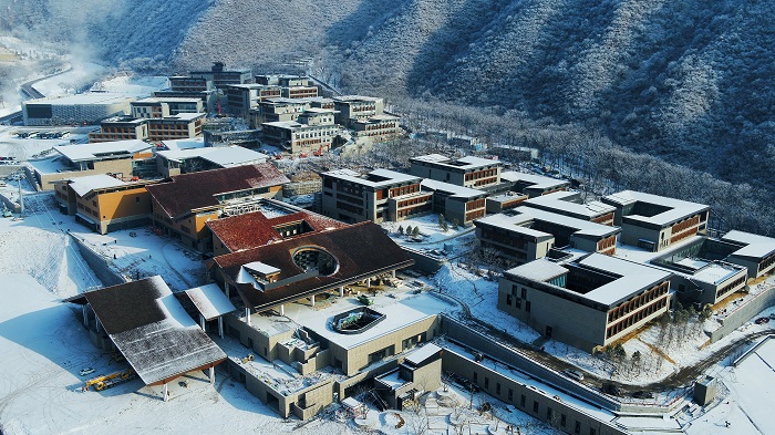 冬奥村雪景