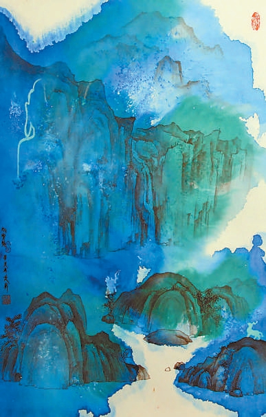 　　权迎升山水画《心安处》令人耳目一新。