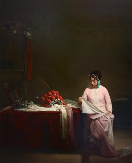 《锦思》王珂160x130cm  布面油画 2012