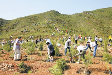 2007年市民参加首都义务植树活动 何建勇摄