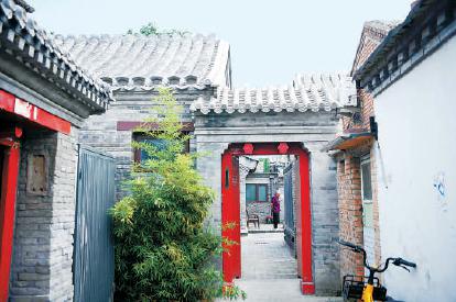 东城区雨儿胡同20号院修缮主要围绕留住居民进行，解决居民厨卫需求，提升居住品质。（和冠欣 摄）
