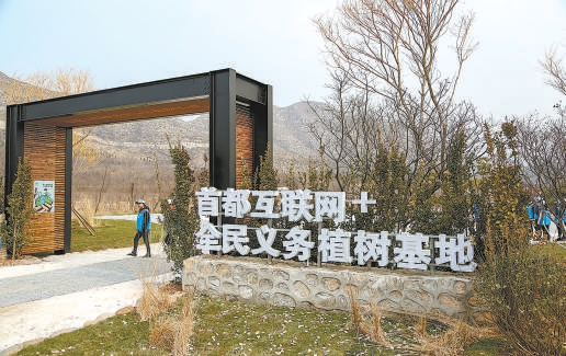 位于房山区的全民义务植树基地。（何建勇 摄）