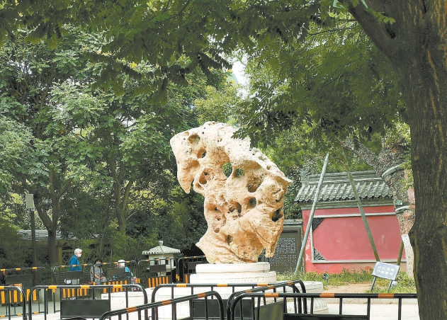 报国寺山门外的奇石（图片均为黄永顺摄影）