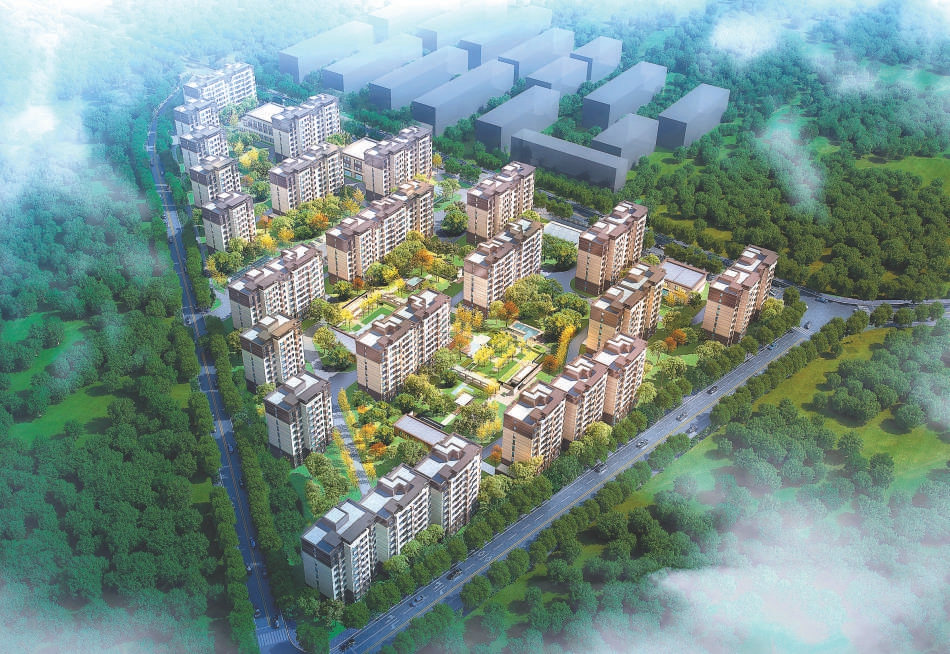 黄土坡、董家林村安置房效果图。