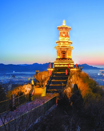 新“冶塔仙灯”提亮照夜空