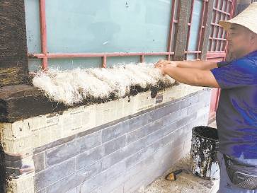 古建油饰工艺中使麻