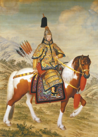 乾隆皇帝大阅图 郎世宁 绘