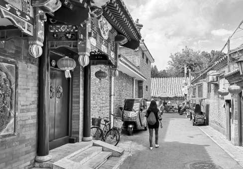 雪池胡同今颜。