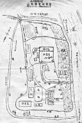 1948年，中共华北局城工部布置地下党组织绘制了详细的北京电车公司的情报，第二张是通州发电厂的布防图。