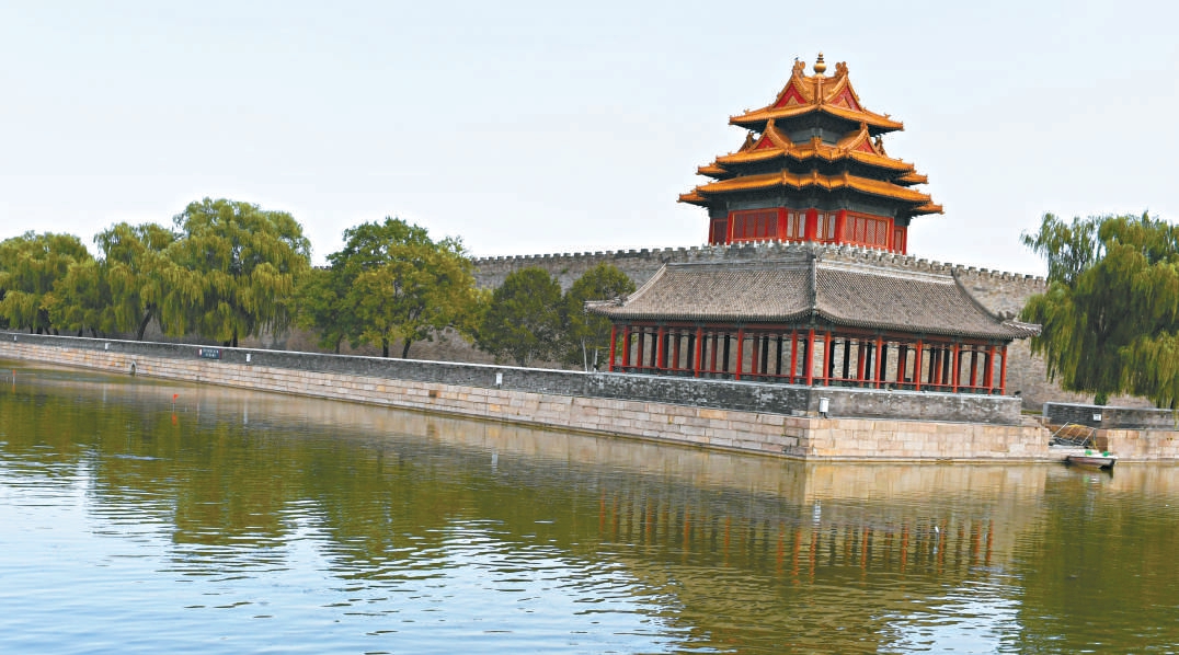 筒子河边的美丽景色