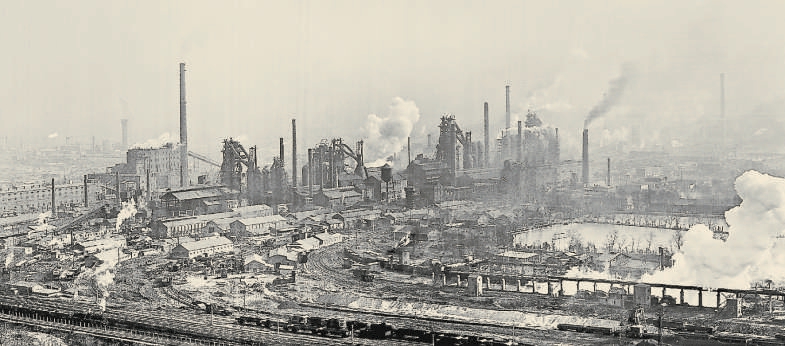 1973年，老首钢厂区。