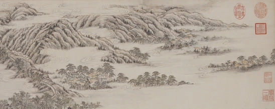 （清）张若澄《静宜园二十八景图》卷（局部）