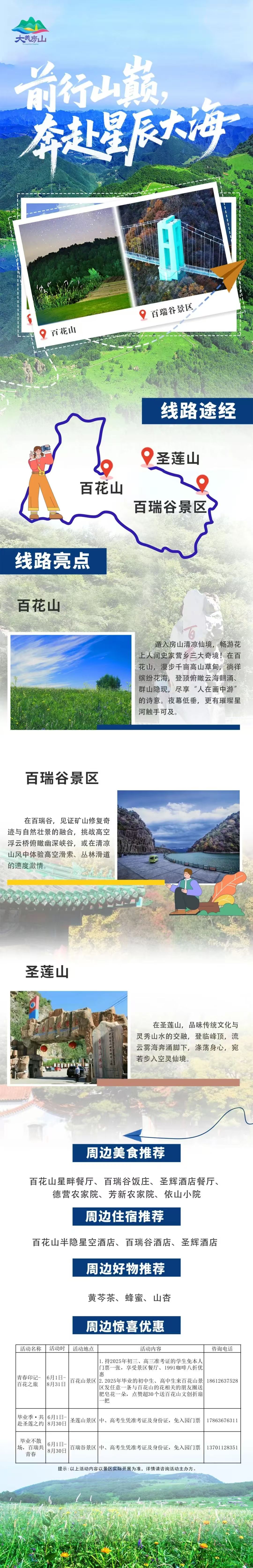 房山区推出5条毕业季主题旅游线路