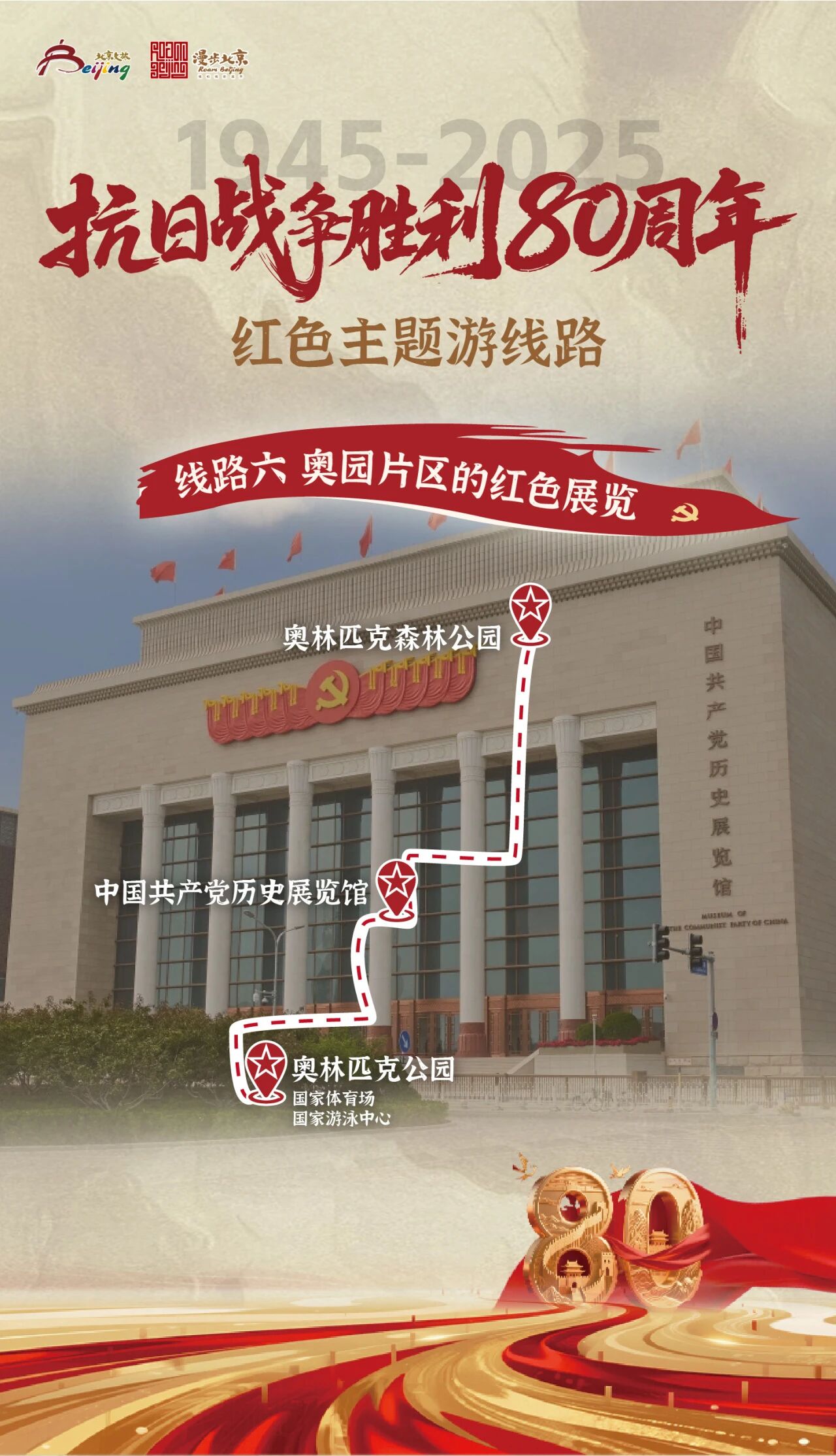 纪念抗日战争胜利80周年红色主题游线路
