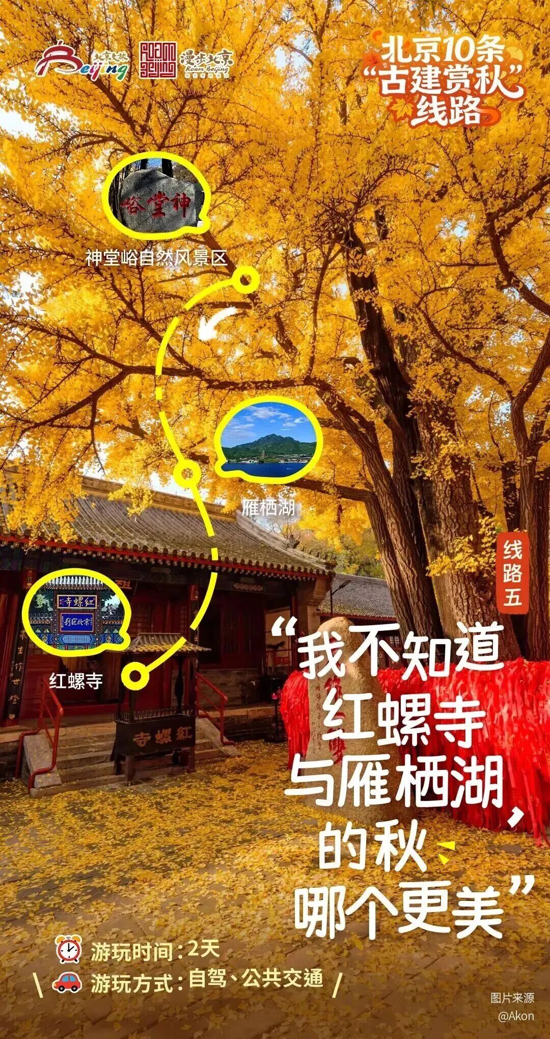 北京10条“古建赏秋”线路 北京10条“古建赏秋”线路