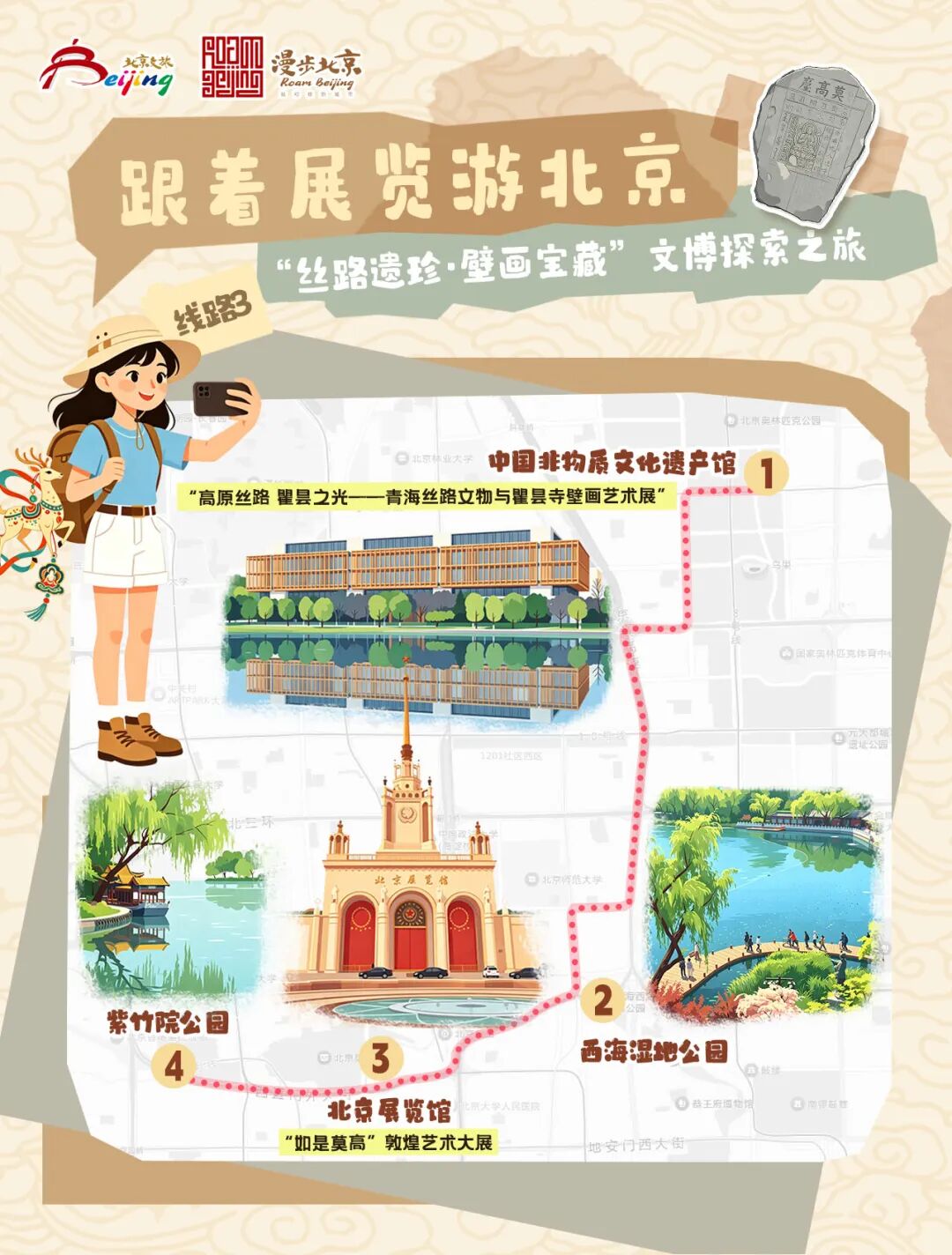 端午暑期来北京看“美洲大展”，市文化和旅游局发布10条“跟着展览游北京”主题线路