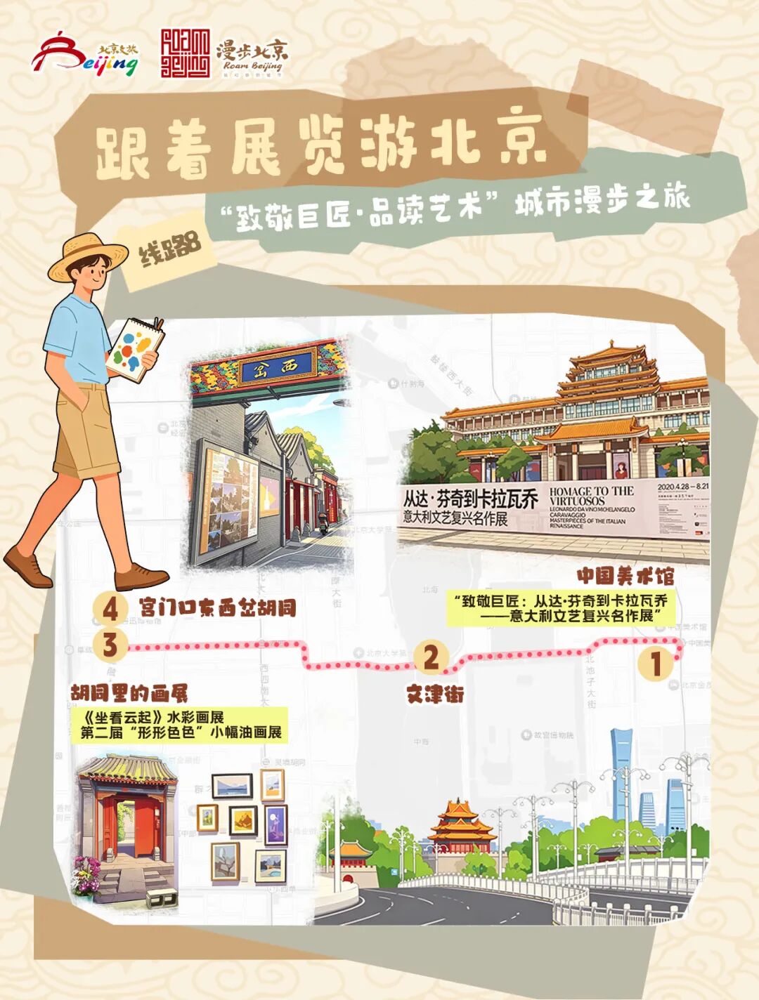 端午暑期来北京看“美洲大展”，市文化和旅游局发布10条“跟着展览游北京”主题线路