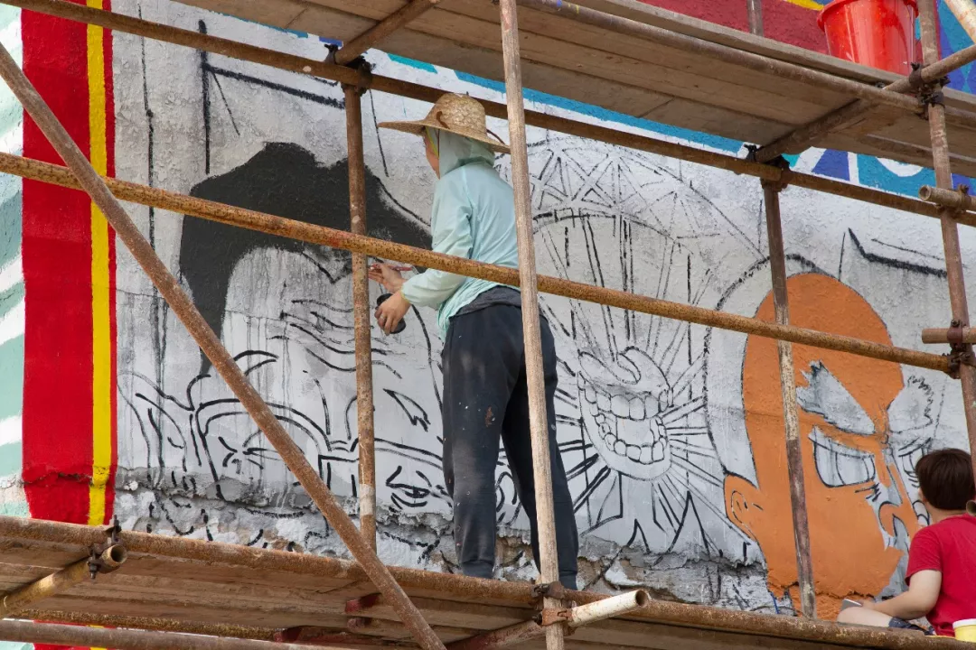 “相绘怀柔”采风第二站 走进“网红”壁画村大水峪
