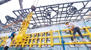 副中心图书馆封顶 副中心图书馆封顶