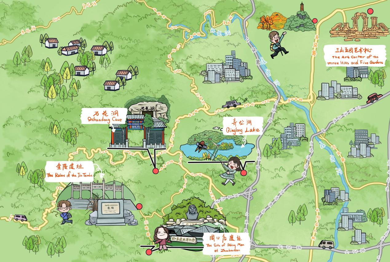 线路二：三山五园艺术中心-青龙湖-石花洞-金陵遗址-周口店遗址.png